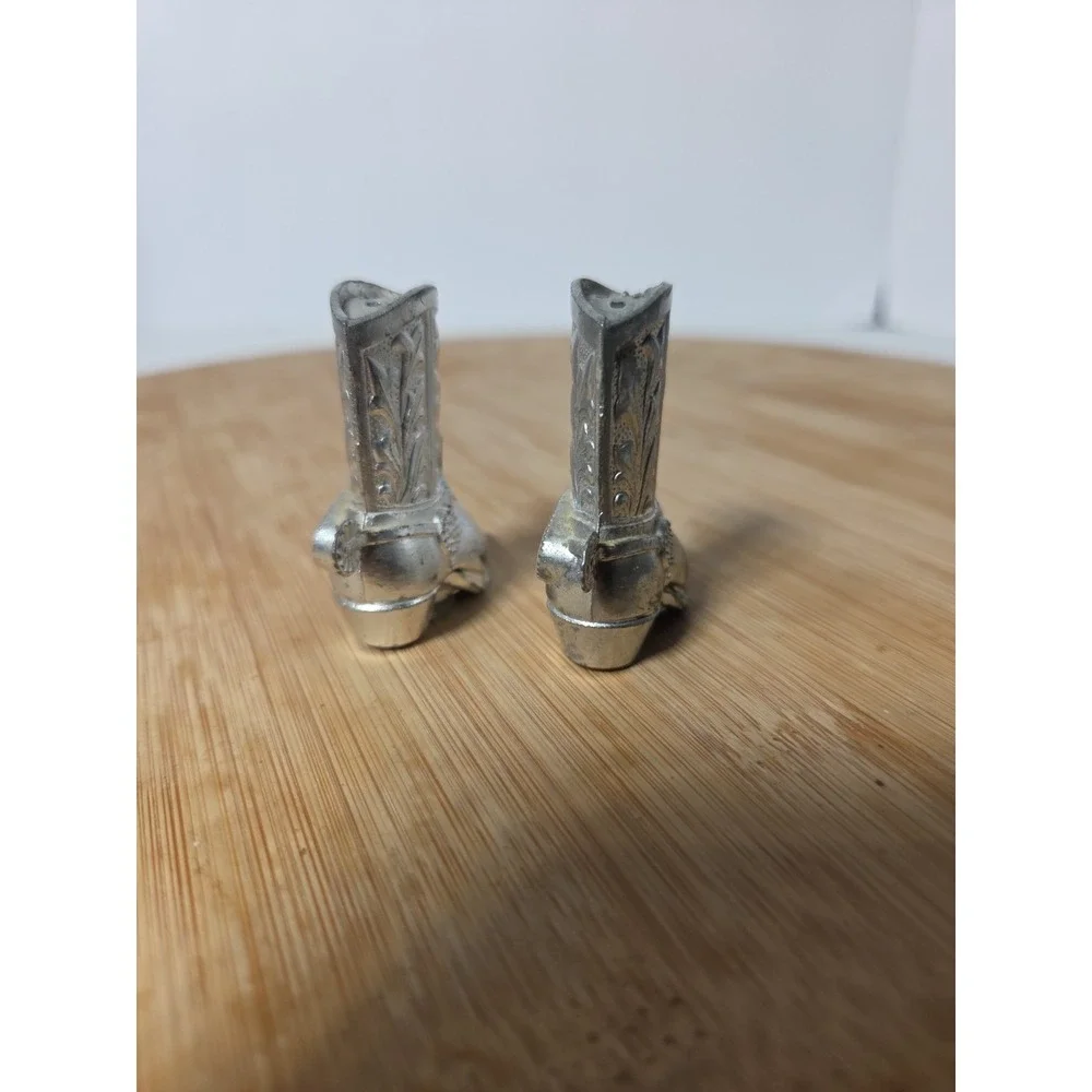 Vintage Salt Pepper Shaker Western Cowboy Boots Washington Made In Japan